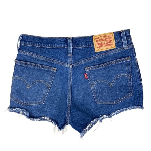 Levi’s 501 Cut Off High Rise Denim Shorts Size 27 - Picture 3 of 6